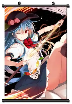 Japonski Anime TouHou Projekta Scarlet Vreme Rhapsody Hinanai Tenshi Doma Dekor Steno, Se Pomaknite Plakat Dekorativne Slike
