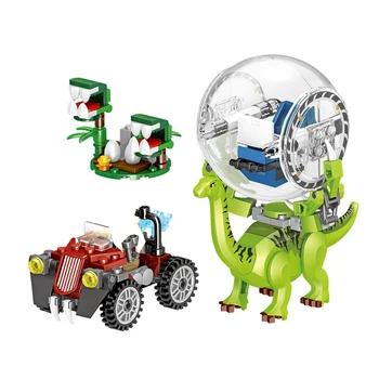 Jurassic Dinozaver Mehanske Helikopter zidarske opeke Blok T-Rex otroške igrače otrok darilo eduction model