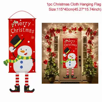 Vesel Božič Verandi Vrata Banner Viseči Okras Božično Dekoracijo Za Dom Božič 2020 Srečno Novo Leto 2021