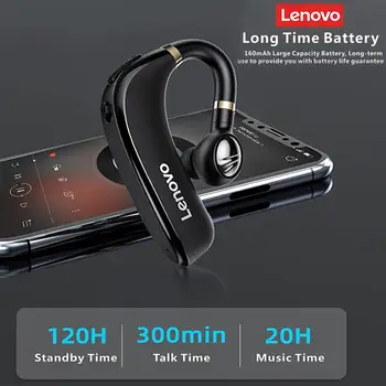 2020 Lenovo HX106 Bluetooth Slušalke Pro Uho Kavelj Brezžična tehnologija Bluetooth 5.0 Slušalka Z Mikrofonom 40 Ur Za Vožnjo Sestanek