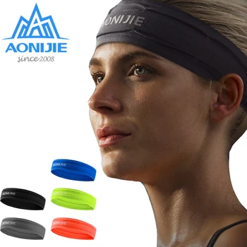 AONIJIE Non-slip Hairband Elastike Sweatband Anti Znoj manžeta Za Športe na Prostem Teče Fitnes Joga E4086