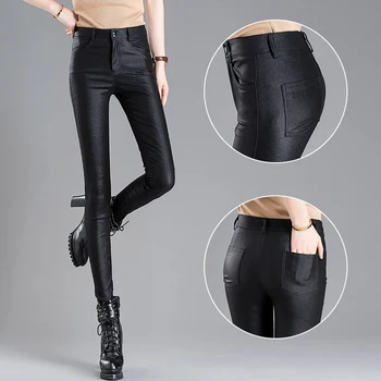XIBUSANA 2020 Ženske hlačne Nogavice z Elastiko Elastična Gumb Visoko Pasu Hlače Modni Divje Slim Slim Seksi Kratke Hlače, Plus Velikost 3XL