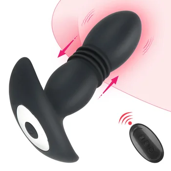 OLO Teleskopsko Analni Vibrator Butt Plug Vibrator Prostate Massager Brezžični Daljinski upravljalnik Sex Igrače za Ženske, Moške Masturbacija