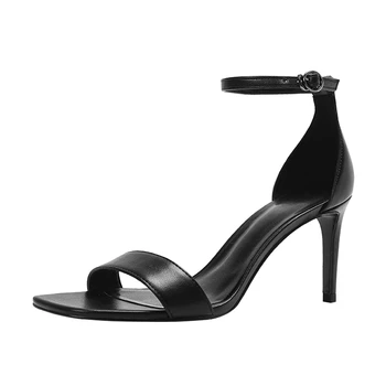 Suho new england modni Barvni kontrast seksi visoke pete peep toe stiletto stranka sandali ženske čevlje, ženska, čevlji ženske sandali