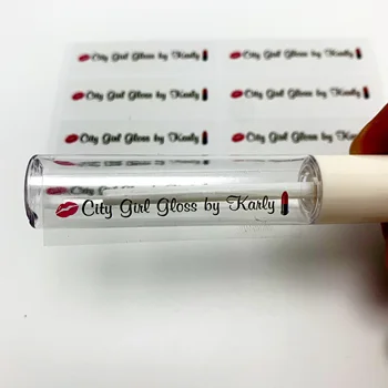 100PC osebno obrvi trepalnic steklenico nalepke po meri kozmetični cev nalepke pregleden lip gloss oznaka ime po meri nalepko
