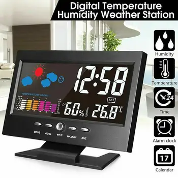 1pc Intelligent digital display (Digitalni Zaslon Vremenske Postaje Alarm Koledar/Ura Funkcijo Termometer Brezžični Merilnik Temperature in Vlažnosti