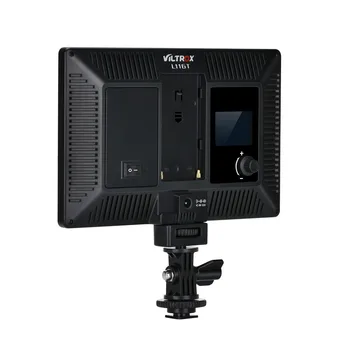 Viltrox L116T Kamera LED video luč Zaslon LCD Bi-Color & Zatemniti Slim DSLR + NAPAJALNIK za Canon, Nikon DV Kamere