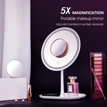 5X povečava kompakten Povečevalno ogledalo ogledalo ogledalo ličila mini žep ogledalo neto rdeče ogledalo prenosni kozmetičnega ogledala