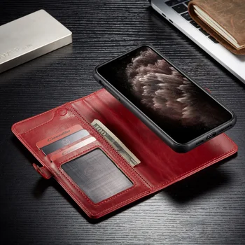 Luksuzni Pravega Usnja Flip Case za IPhone Mini 12 11 Pro XS Max SE 2020 XR 6S 7 8 Plus Vintage Denarnica Kritje Vrečko Reža za Kartico Primeru