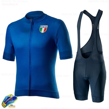 Italija Moške Short Sleeve Jersey Pro Team Bike Wear, Kolesarski Dres Komplet Kolesarjenje Oblačila MTB Kolesarski Bib Hlače Triatlon Jersey