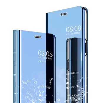 Ogledalo Usnja Flip Smart Ohišje Za Samsung Galaxy S10 Lite 9 S8 Plus S7 Rob Opomba 9 A8 A6 Plus S A5 A7 J8 J2 Pro 2018 J7 J5 2017