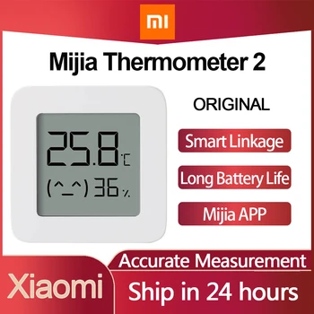 Original XIAOMI Mijia Bluetooth Termometer 2 Brezžično Smart Električni Digitalni Termometer, Higrometer Delo z Mijia APP