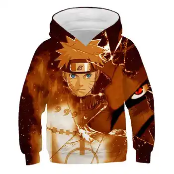 Japonski anime Naruto 2020 jeseni in pozimi fantje blagovne znamke oblačil otrok poliester Puloverji Jopice fant tiskanja otroci majica