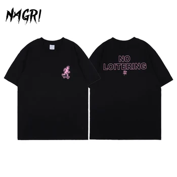 NAGRI Moda Travis Scott Kratek Rokav Priložnostne Pismo Tiskanja Moški Ženske je Nekaj Svoboden Harajuku T-shirt Za Moške Vrhovi
