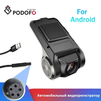 Podofo Auto DVR Kamera HD Video Registrator USB Night vision Dash Kamera za Android Zanke snemanje Kamera DVR Dash Cam Diktafon