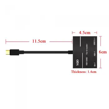 Pripravljen Zalogi USB 3.0 Tip C USB na SD Kartico XQD Bralec Kabel Kamere USB3.0/2.0 XQD ABS Prenosni Za Sony G Serija