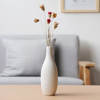 Bela Keramika Spali Vaza Cvetlični Aranžma Japonski Slog Majhen Cvet Vazo Cvetlični Aranžma Doma Vrtni Okras