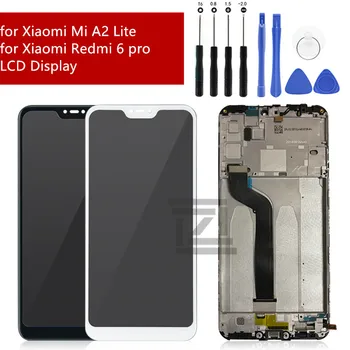 Za Xiaomi Redmi 6 Pro/ Mi A2 Lite LCD Z Okvirjem, Zaslon na Dotik, Računalnike Za Xiaomi Mi A2 lite LCD-Zaslon Zamenjava