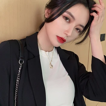 Original oblikovalec ponija Ogrlica za ženske novo ključnico verige moda v letu 2020 Koreja seksi nakit temperament Ogrlico, Obesek