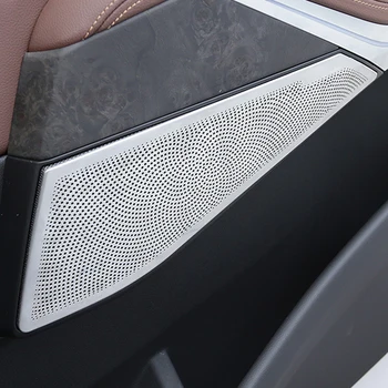 Za BMW X5 G05 2019 2020 iz Nerjavečega Avto armaturne plošče Zvočnik Pokrov, Vrata Plošča Zvočnik Tipke Trim Okvir Nalepke Oblikovanje Opremo