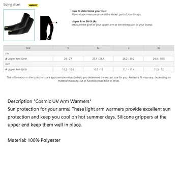 MAVIC Cosmic Leg Ogrevalnike Črno UV Zaščito Ralvpha Kolesarjenje Roko Toplejše Dih lahko Izposoja Teče Dirke MTB Kolo Noge Rokav