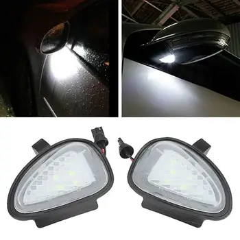 2Pcs Avto Pod LED Strani Ogledalo Mlaka Luči Svetilke za VW Golf GTi Cabriolet MK6