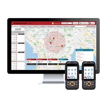 Inrico S100 4G LTE Omrežja Radio Android Mobilni Telefon, GPS, WIFi Modri Zob SOS Svetilka 4000 mah Baterija Zello PG Pametni telefon