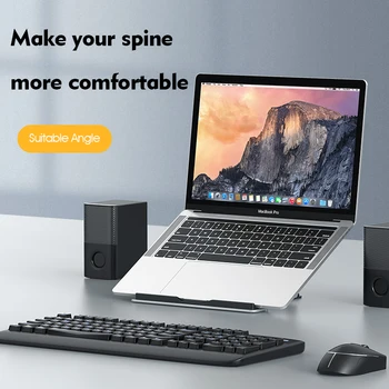 LINGCHEN Laptop Držalo, Stojalo Za MacBook Air Prenosnik Aluminijeve Zlitine Nastavljiv Laptop Stand Prenosni Nosilec Za Dell Nosilec