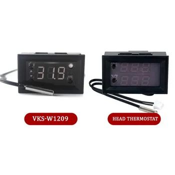 LED Zaslon Digitalni Termostat Temperature Krmilnik DC 12V Regulator Thermoregulator Inkubator NTC Senzor Meter