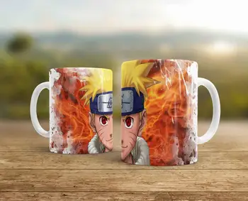 Ogenj in Naruto Kave Vrč 350ml Keramični Čaj, Mleko Potovanja Pokal in vrč fant prijatelji Božično Darilo Vrčkov