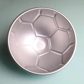 1 KOS 3D Pol Okroglo Žogo Oblikovan Nogomet Torto Plesni 8 inch Zadebelitev Aluminij Zlitine Plesni Rojstni dan Peko Ponev