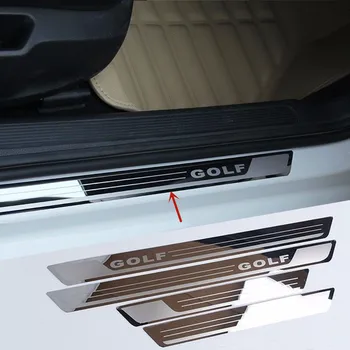 Za Volkswagen Golf 7 2010-2018 Visoko kakovostnega nerjavečega jekla avto prag stražar anti-scratch varstvo avto dodatki
