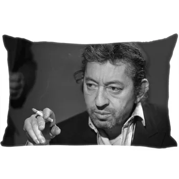 Lepo Serge Gainsbourg Blazino Kritje Spalnica Home Office Dekorativne Prevleke Pravokotnik Zadrgo Blazino primerih Saten Tkanine Ne Zbledi