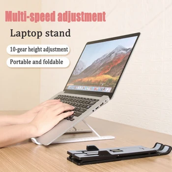 2020 Novo Zložljive Nastavljiva Višina ABS Laptop Stand Prenosni Namizni Prenosni Stojalo Stojala Za Macbook Pro Računalnika Nosilec