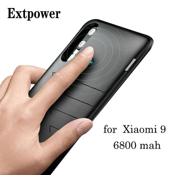 6800mah Ultra Tanek Moči Banke Primeru Za Xiaomi 9 Prenosni Hiter Polnilec za Baterije Telefon Primeru Za Kritje Mi9