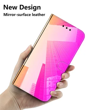 Ogledalo Flip Primeru Za Samsun S20 Ultra Nemoteno Gradient Barva Zaščitni Za Samsung Galaxy S10 S20 S10E S8 S9 Plsu Pokrov