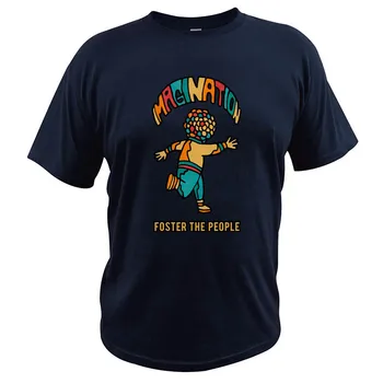Spodbujanje Ljudi T Shirt Album DOMIŠLJIJO Tshirt Ameriški Indie Pop Bendu Bombaž Mehko Visoko Kakovost Tee Vrhovi
