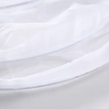 Ženske Poročne 3 Obroče Maxi-Dolžina Petticoat Vrvico Waistband Multi-Layer Žogo Obleke Poročni Obleki Vrveža Crinoline Underskirt