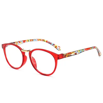 Ahora Retro Ovalni Cvetlični Obravnavi Očala Za Ženske Presbyopia Očala Smolo Presbyopic Očala Z Dioptrije +1...+4.0