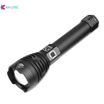 XHP90 LED Svetilka Zoom 3 Načini USB Polnilna Moč Prikazati Močna Baklo Iskalnim 18650 26650 Sončeve Svetlobe