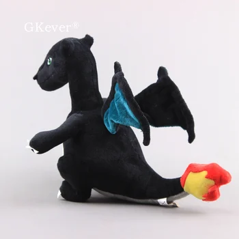 Vroče Prodajo 3 Barve Charizard Mehko Polnjene Živali, Lutke Kul Black Dragon Plišastih Igrač Otroci Prisotni 27*23 cm