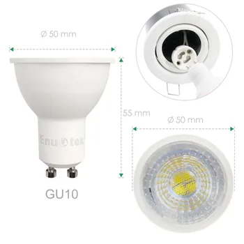 Možnost zatemnitve GU10 7W LED Žarometi, Downlight Skladbo Spot Žarnice Cool White 5000K 650Lm Svetlost 185~265V Zamenjajte Halogenske Žarnice