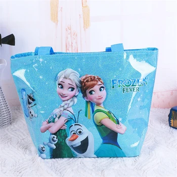 Disney princesa otrok Zamrznjene Elsa dekle darilo plenic vrečko ramenski visoka zmogljivost vrečko paket potovanja, shranjevanje lady risanka torbici