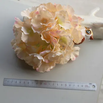 20pcs/veliko svile Hydrangea cvet glave velike velikosti poročno cvetje dekoracijo sten Nevesta šopek Pribor 54pcs venčni sestava