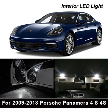 22pcs LED žarnice registrske tablice + Notranja Kupola Luči Komplet Za 2009-2018 Porsche Panamera S 4 4S Turbo Turbo S Diesel GTS S Hibridno