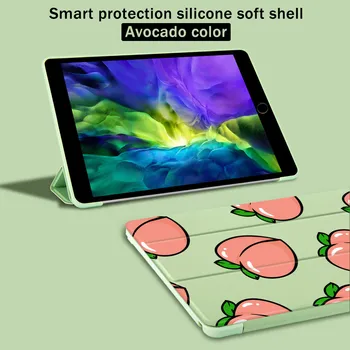 Soft Peach Magnet Flip Cover Za iPad Pro 2020 7. generacije Primeru Air 2 11 Pro Primeru Tablet Zložljivo Ohišje Za iPad Mini 5 4 3 2