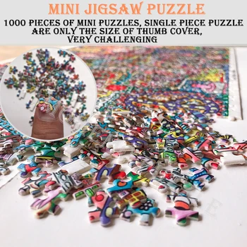 MOMEMO Sunrise Jigsaw Puzzle 1000 Kosov, Barve, Olje, Umetnost, Slikarstvo Puzzle Igrače za Odrasle, Otroci DIY Sestavljanje Sestavljanke Igre