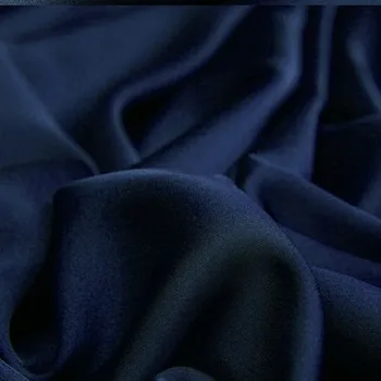 50 cm*150 cm saten tkanine Elastičnost Svileno Gladko Krpo Moda Težka Mehko Teksturo Design Pure Color Imitacije svile Tkanine, Pletene