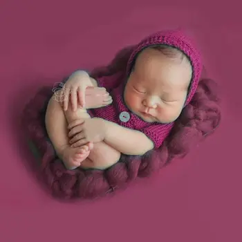 Novorojenček fotografija rekviziti crothet baby Pletene obleke, pribor fant oblačila za malčke boys dekle kostum obleko kvačkani