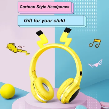 Bluetooth Slušalke Otroci Srčkan Risanka Bluetooth 5.0 Slušalke Z Mikrofon Stereo Brezžična Igralec Slušalke za Pametni Otroci